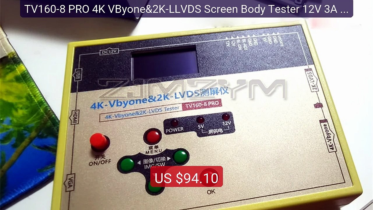 TV160-8 PRO 4K VByone&2K-LLVDS Screen Body Tester 12V 3A Suppo... -- Best Buy 2026 | Great Quality!