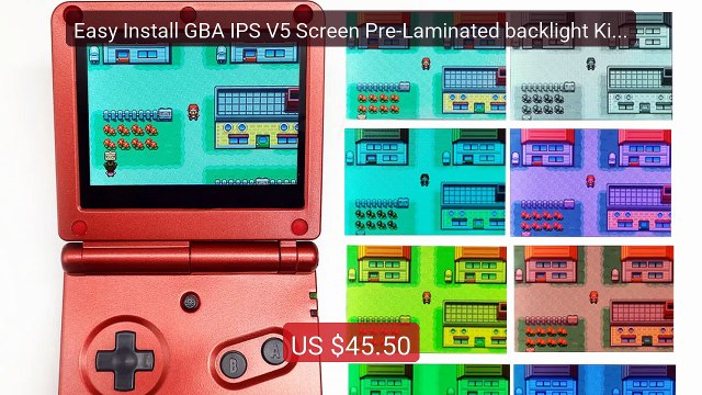 Easy Install GBA IPS V5 Screen Pre-Laminated backlight Kits 720x480... Top Rated 2026 | Buy Now!