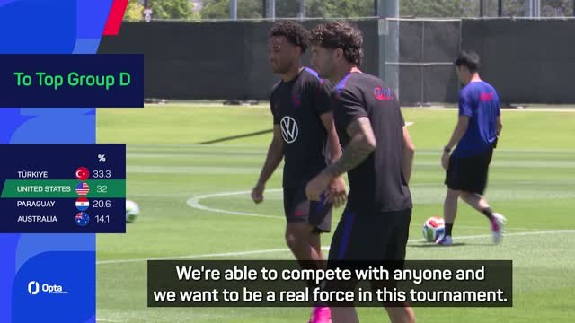 Pulisic says the United States are a force at the World Cup