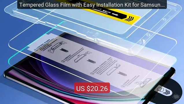 Tempered Glass Film with Easy Installation Kit for Samsung Galaxy ... Best Deal 2026 | Shop Now!