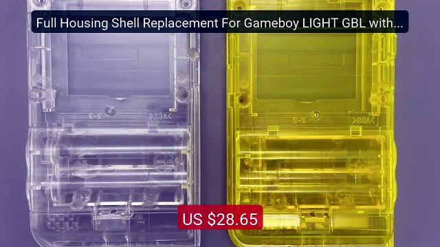 Full Housing Shell Replacement For Gameboy LIGHT GBL with glass mi... Best Deal 2026 | Shop Now!