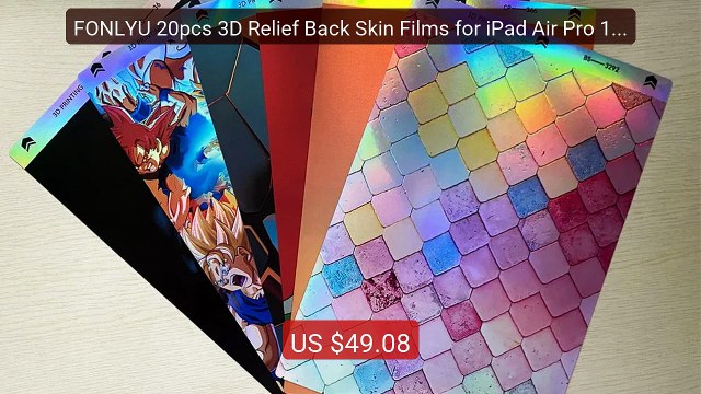 FONLYU 20pcs 3D Relief Back Skin Films for iPad Air Pro 10.5 ... Amazing Value 2026 | Must Have!