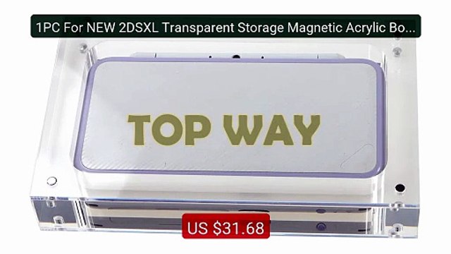 1PC For NEW 2DSXL Transparent Storage Magnetic Acrylic Box For... Hot Deal 2026 | Limited Offer!