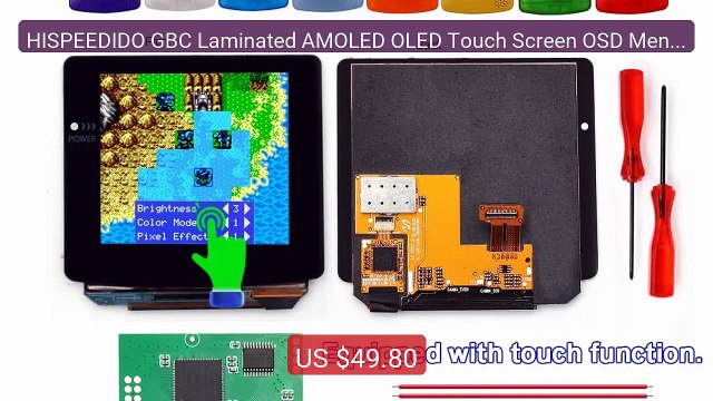HISPEEDIDO GBC Laminated AMOLED OLED Touch Screen OSD Menu ... Top Pick 2026 | Unbeatable Price!