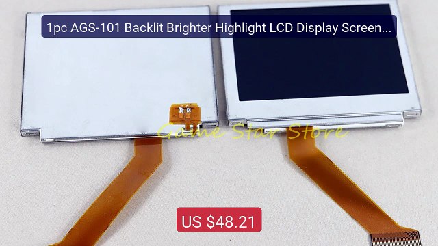 1pc AGS-101 Backlit Brighter Highlight LCD Display Screen For ... Best Buy 2026 | Great Quality!