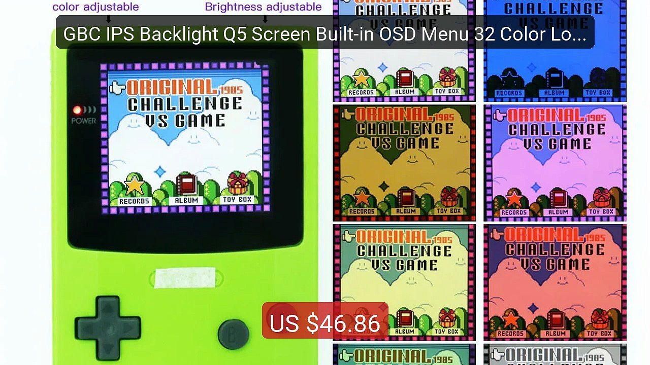 GBC IPS Backlight Q5 Screen Built-in OSD Menu 32 Color Logo... -- Top Pick 2026 | Unbeatable Price!