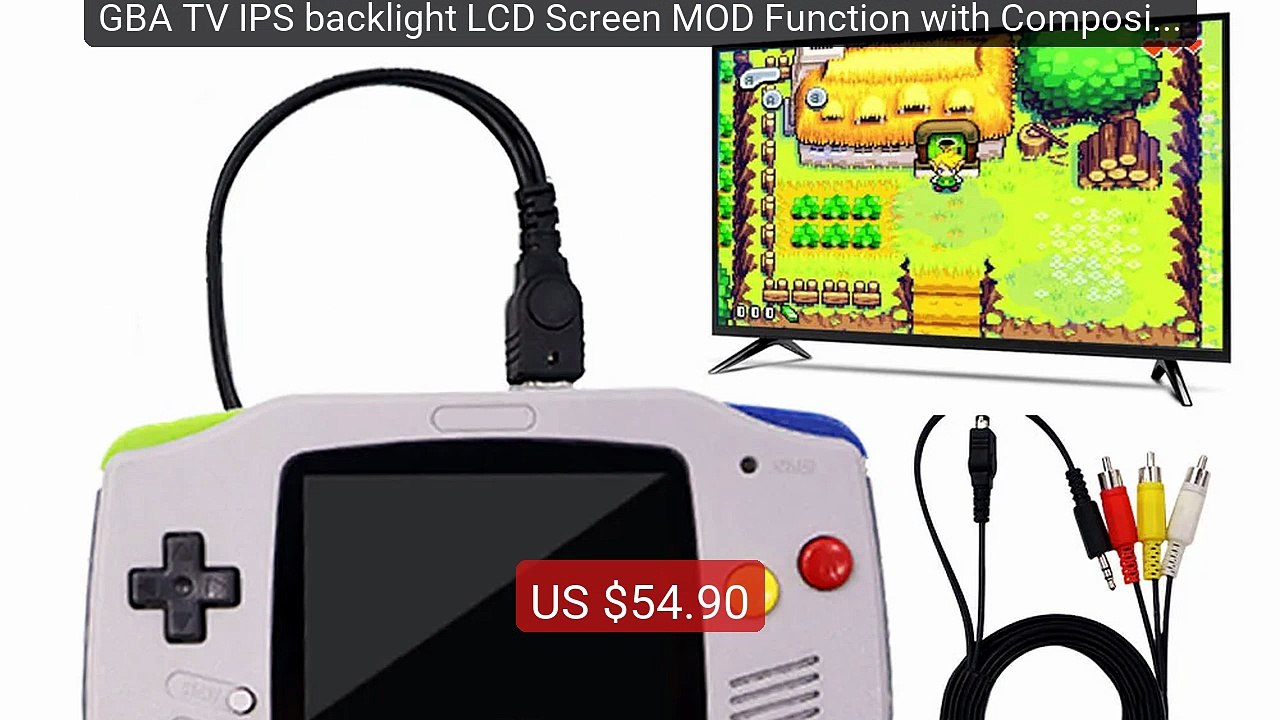 GBA TV IPS backlight LCD Screen MOD Function with Composite Vi... -- Best Buy 2026 | Great Quality!