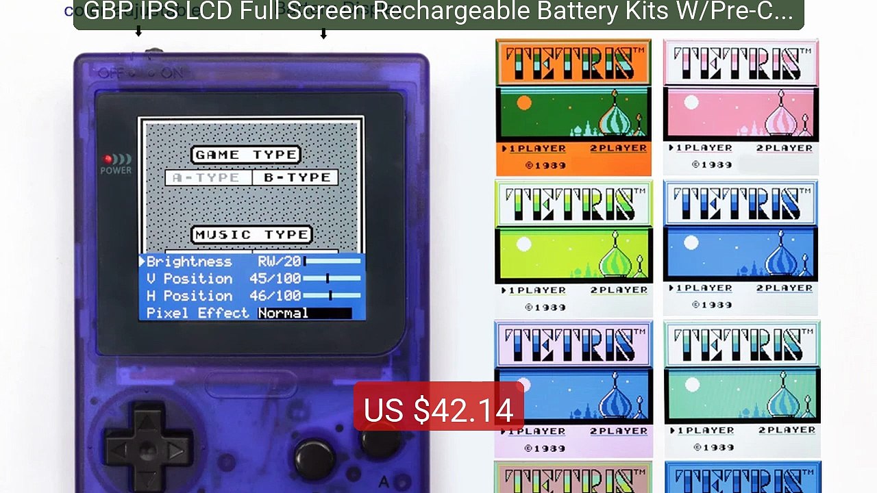 GBP IPS LCD Full Screen Rechargeable Battery Kits W/Pre-Cut Shell ... -- Best Deal 2026 | Shop Now!