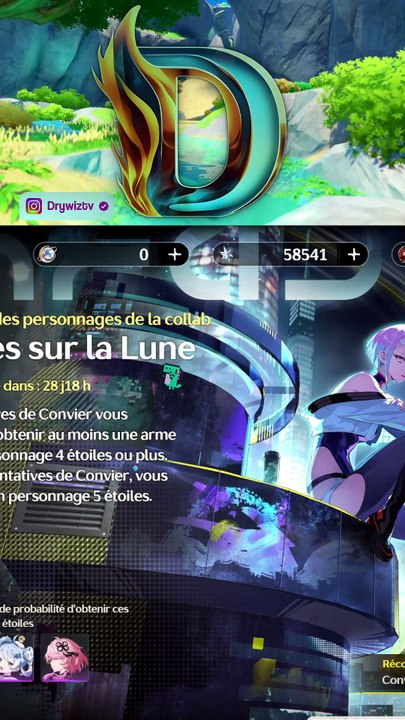 Mes premieres invocations sur Wuthering Waves chance incroyable Lucy WUWA rare 50 50 #wuwa #WutheringWaves #gaming #cyberpunk
