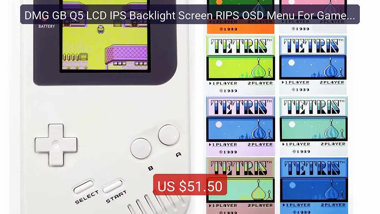 DMG GB Q5 LCD IPS Backlight Screen RIPS OSD Menu For Game Boy Clas... -- Best Deal 2026 | Shop Now!