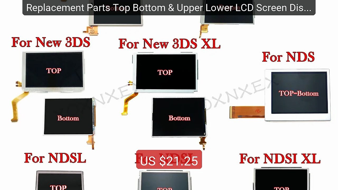 Replacement Parts Top Bottom & Upper Lower LCD...