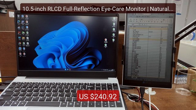 10.5-inch RLCD Full-Reflection Eye-Care Monitor | Natural Ligh... Hot Deal 2026 | Limited Offer!