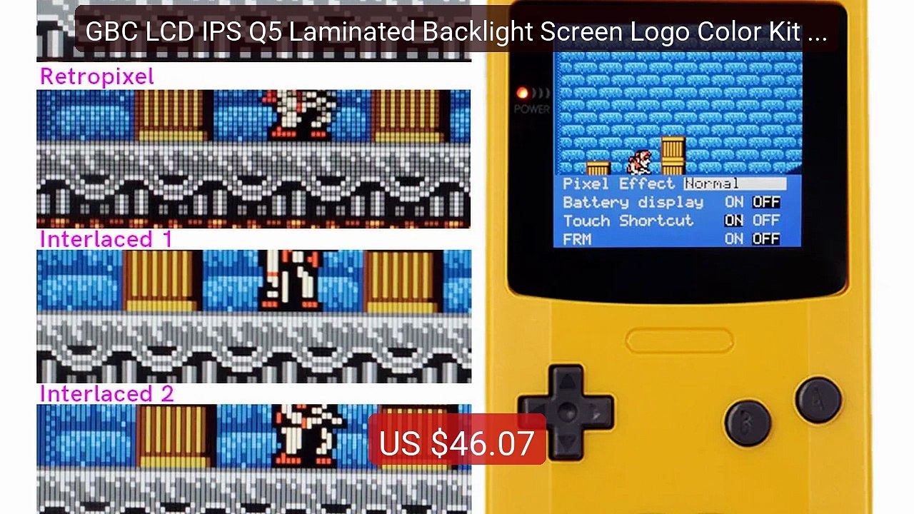 GBC LCD IPS Q5 Laminated Backlight Screen Logo Color Kit For GameBo... -- Top Rated 2026 | Buy Now!
