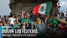 ¡La fiesta no se detiene! Paseo de la Reforma sigue en euforia tras el triunfo de México