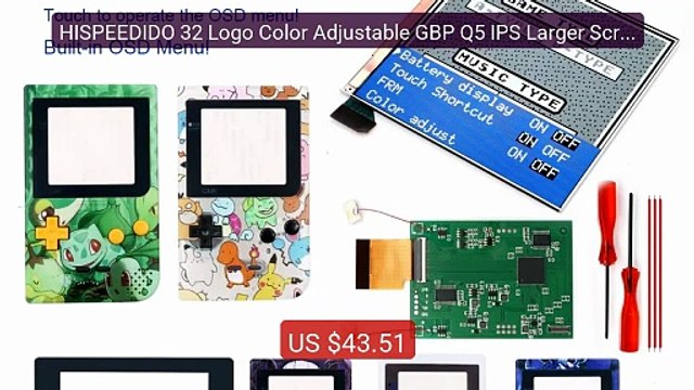 HISPEEDIDO 32 Logo Color Adjustable GBP Q5 IPS Larger Screen LCD OS... Top Rated 2026 | Buy Now!