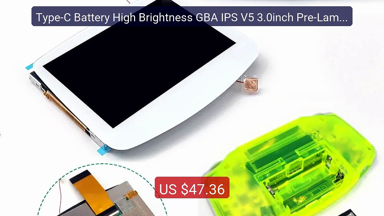 Type-C Battery High Brightness GBA IPS V5 3.0inch Pre-Laminated LC... -- Best Deal 2026 | Shop Now!
