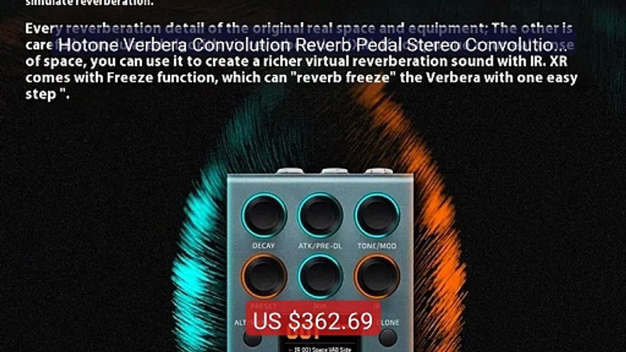 Hotone Verbera Convolution Reverb Pedal Stereo Convolution Reverb P... -- Top Rated 2026 | Buy Now!