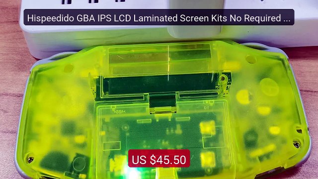 Hispeedido GBA IPS LCD Laminated Screen Kits No Required Solde... Hot Deal 2026 | Limited Offer!