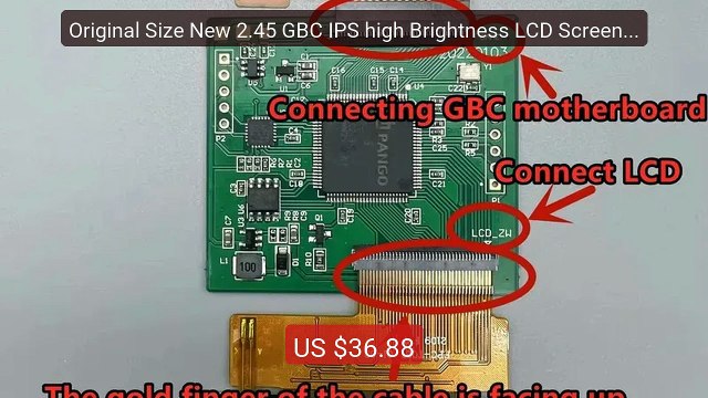Original Size New 2.45 GBC IPS high Brightness LCD Screen for ... Hot Deal 2026 | Limited Offer!