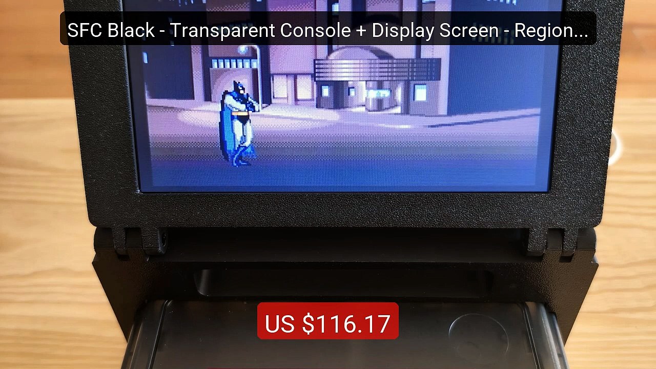 SFC Black - Transparent Console + Display Screen - Region F... -- Top Pick 2026 | Unbeatable Price!