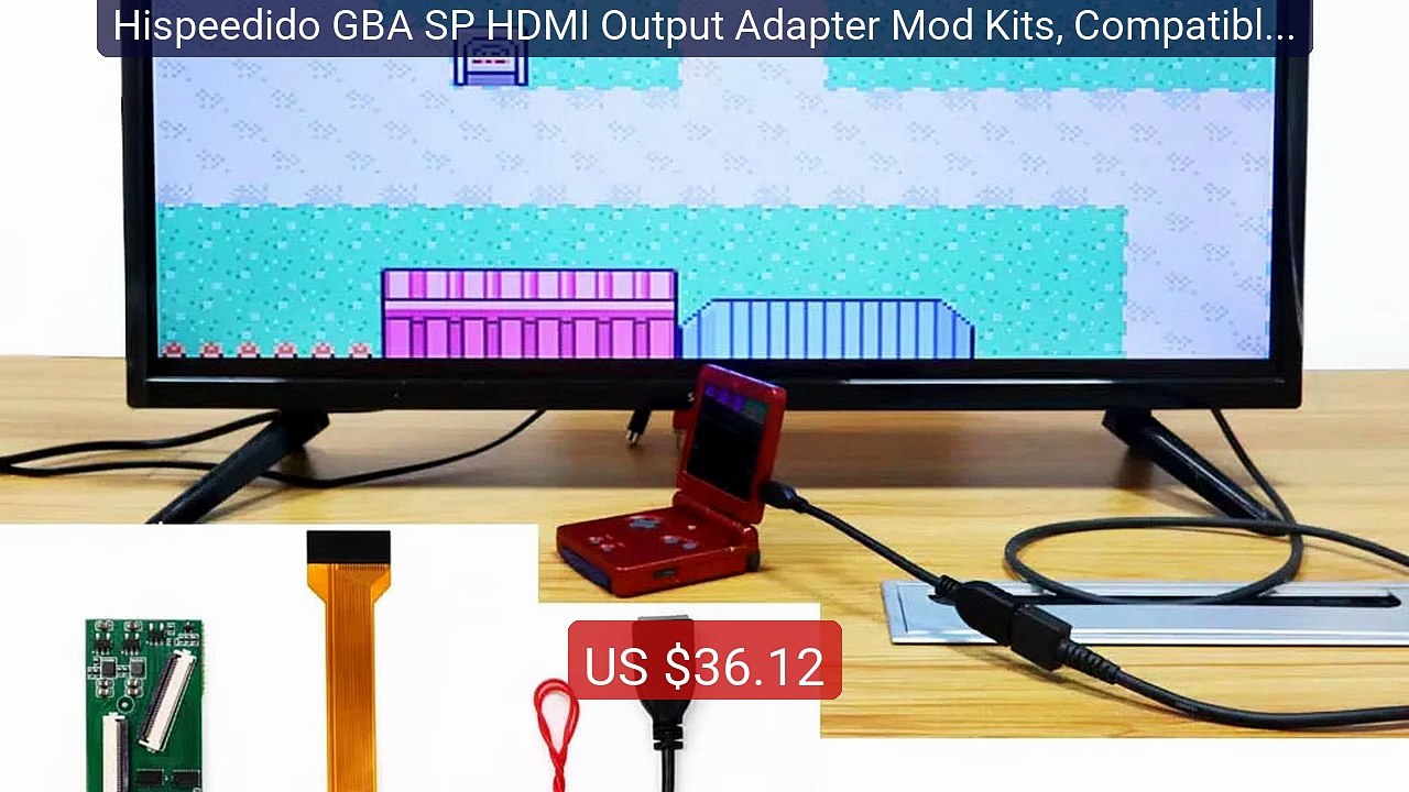 Hispeedido GBA SP HDMI Output Adapter Mod Kits, Compatible wit... -- Best Buy 2026 | Great Quality!