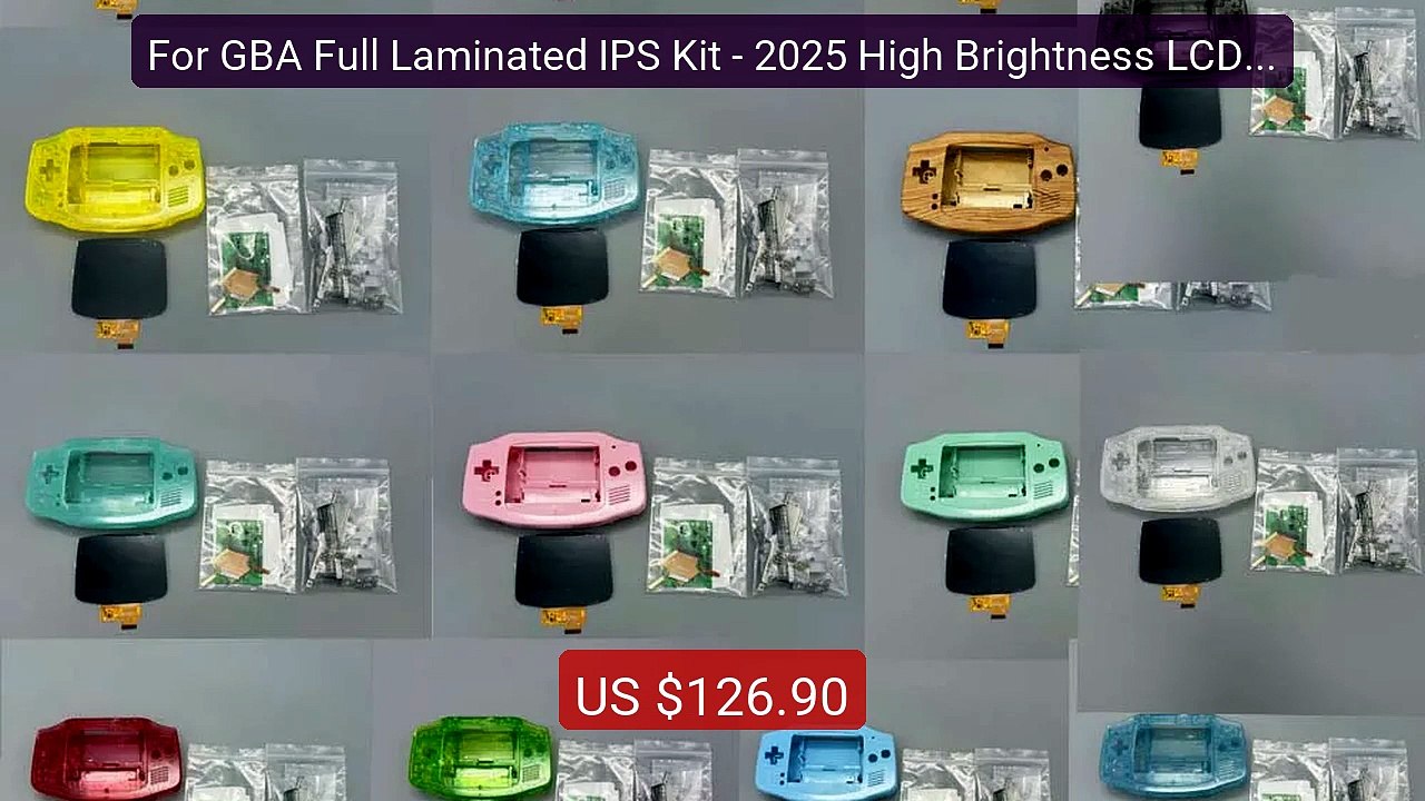 For GBA Full Laminated IPS Kit - 2025 High Brightness LCD Scr... -- Amazing Value 2026 | Must Have!