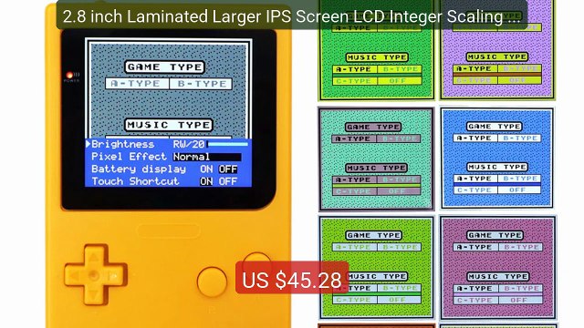 2.8 inch Laminated Larger IPS Screen LCD Integer Scaling Build... Best Buy 2026 | Great Quality!