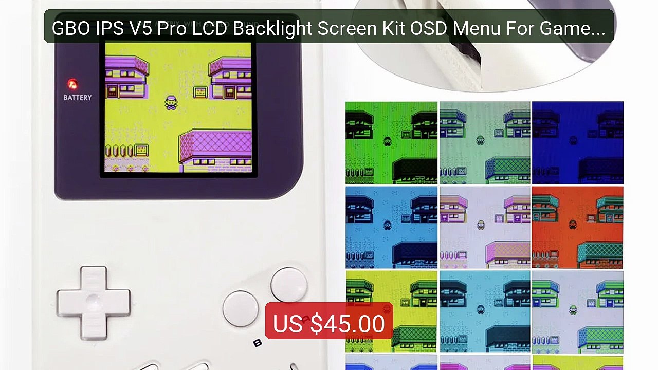 GBO IPS V5 Pro LCD Backlight Screen Kit OSD Menu For Game Boy ... -- Hot Deal 2026 | Limited Offer!