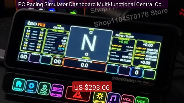 PC Racing Simulator Dashboard Multi-functional Central Console8.4-... Best Deal 2026 | Shop Now!