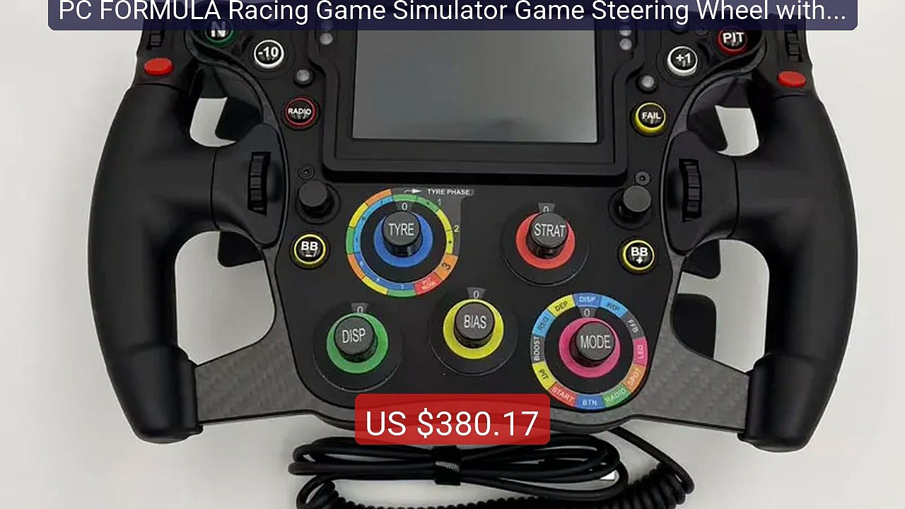 PC FORMULA Racing Game Simulator Game Steering Wheel with 4.3-inch ... -- Top Rated 2026 | Buy Now!