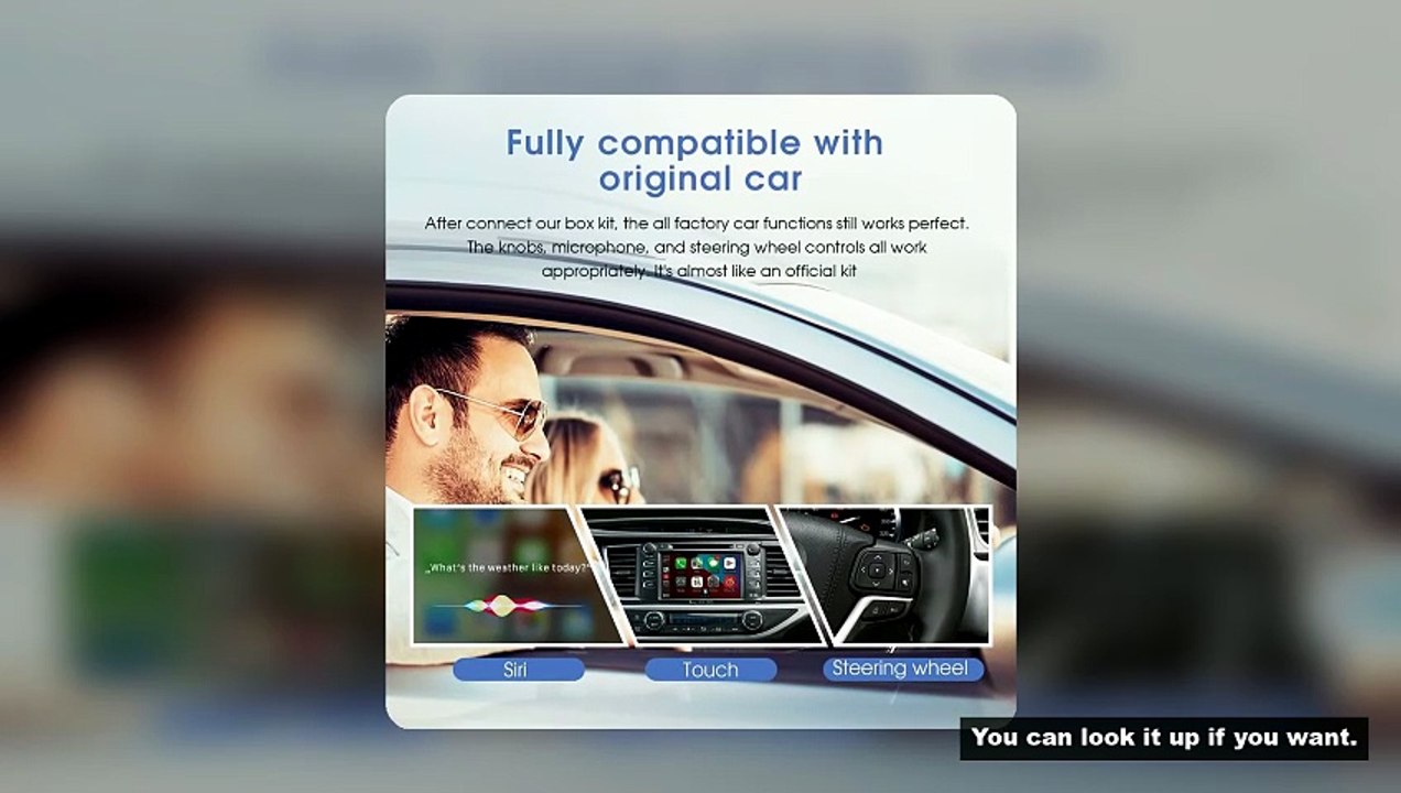 Wireless Carplay Android Auto For TOYOTA Touch 2 Entune 2.0 Highlander Tundra Sienna Prius Yaris Cam