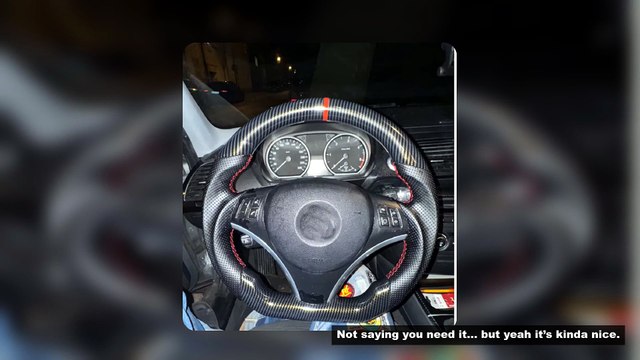Steering Wheel For Bmw E92 E90 E89 E91 E93 330i 335i 328i M3 Series Steering Wheel Hydro-Dip Carbon