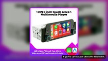 1Din 5inch Touch Screen Car Radio Multimedia Player Carplay Android Auto Display Navigation Mirrorli