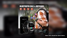 EIGIIS Smart Watch 3ATM Waterproof 1.53" KT76 Men Sport With Compass And LED Flashlight Heart Rate S