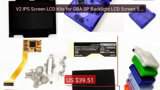 V2 IPS Screen LCD Kits for GBA SP Backlight LCD Screen 5 Le... Top Pick 2026 | Unbeatable Price!
