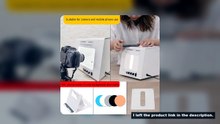 New SANOTO Photo Studio Photography Light Box Softbox Dimmable  Rotating Turntable For Jewelry Photo