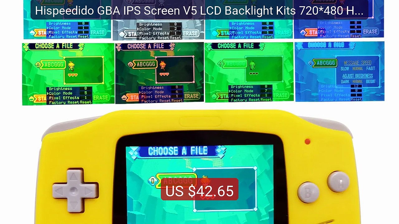 Hispeedido GBA IPS Screen V5 LCD Backlight Kits 720*480 Highlight ... -- Best Deal 2026 | Shop Now!