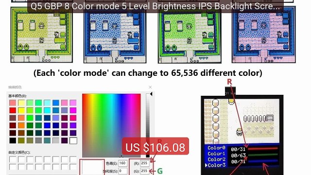 Q5 GBP 8 Color mode 5 Level Brightness IPS Backlight Screen G... Amazing Value 2026 | Must Have!