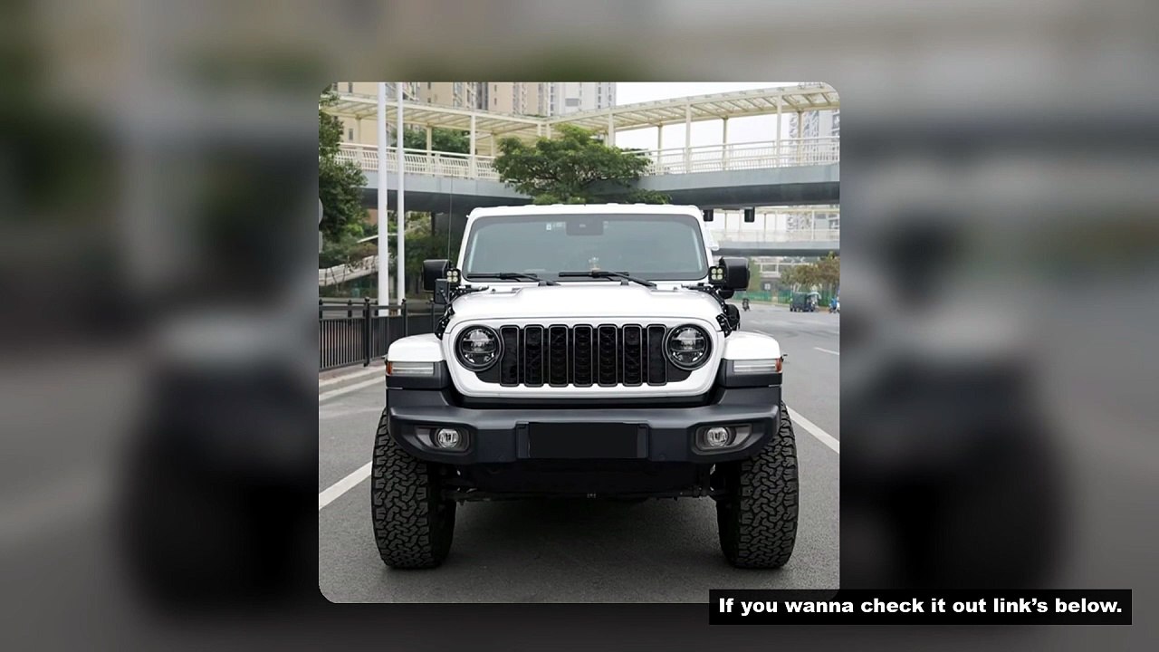 Front Grille Grid Grill Guard for Jeep Wrangler JL 2018-2024 Gladiator ABS Blackout No Camera Hole