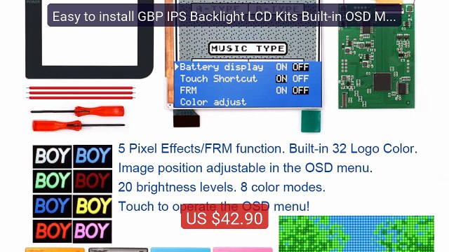 Easy to install GBP IPS Backlight LCD Kits Built-in OSD Menu Logo C... Top Rated 2026 | Buy Now!
