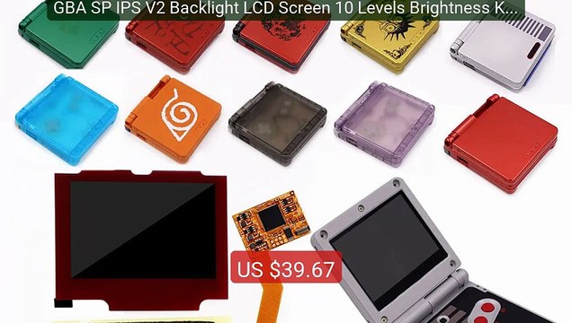 GBA SP IPS V2 Backlight LCD Screen 10 Levels Brightness Kits W... Hot Deal 2026 | Limited Offer!