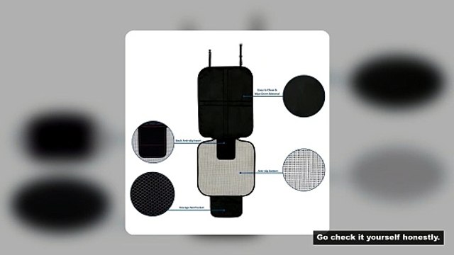 Universal Car Seat Protective Mat with Storage Bag Children Safety Seat Anti-Slip Anti-Scratch Pad f