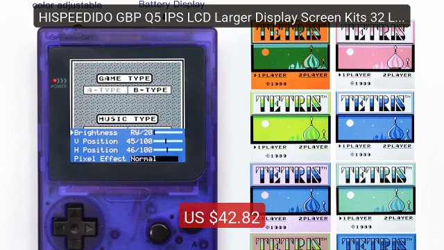 HISPEEDIDO GBP Q5 IPS LCD Larger Display Screen Kits 32 Logo C... Best Buy 2026 | Great Quality!