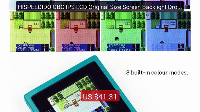 HISPEEDIDO GBC IPS LCD Original Size Screen Backlight Drop In ... Hot Deal 2026 | Limited Offer!