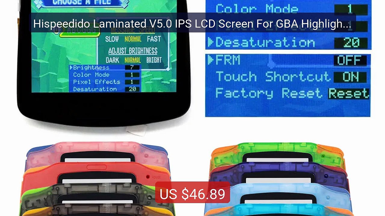 Hispeedido Laminated V5.0 IPS LCD Screen For GBA Highlight Bl... -- Amazing Value 2026 | Must Have!