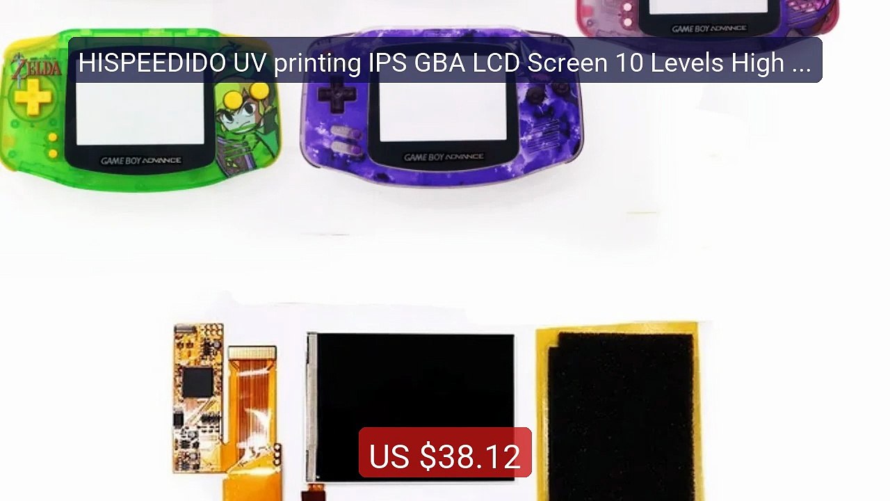 HISPEEDIDO UV printing IPS GBA LCD Screen 10 Levels High Br... -- Top Pick 2026 | Unbeatable Price!