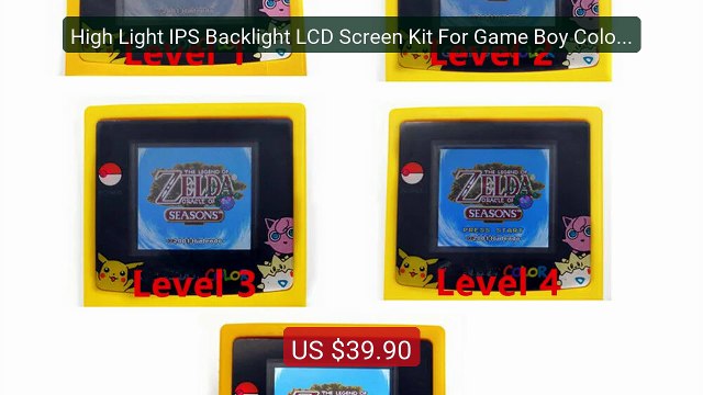 High Light IPS Backlight LCD Screen Kit For Game Boy Color GBC... Hot Deal 2026 | Limited Offer!