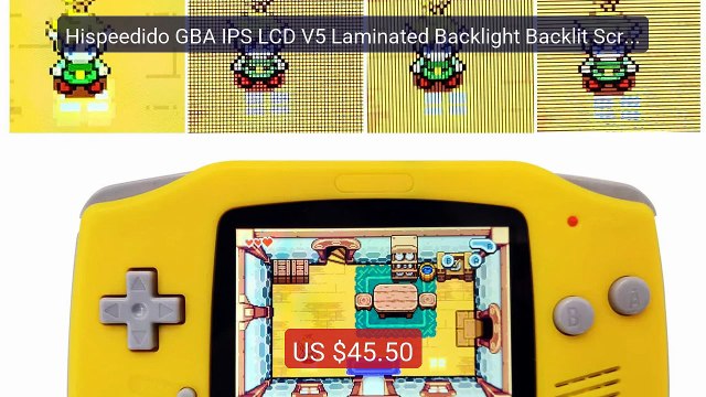 Hispeedido GBA IPS LCD V5 Laminated Backlight Backlit Screen K... Hot Deal 2026 | Limited Offer!