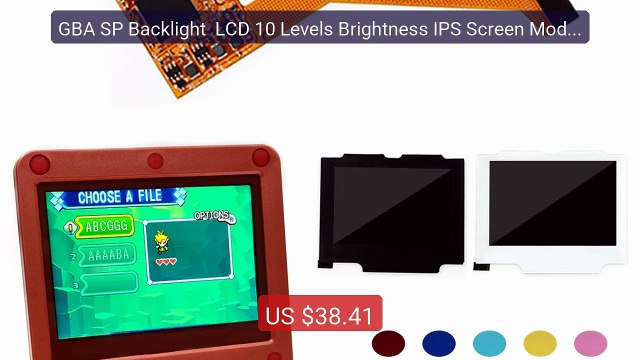 GBA SP Backlight LCD 10 Levels Brightness IPS Screen Mod For ... Hot Deal 2026 | Limited Offer!