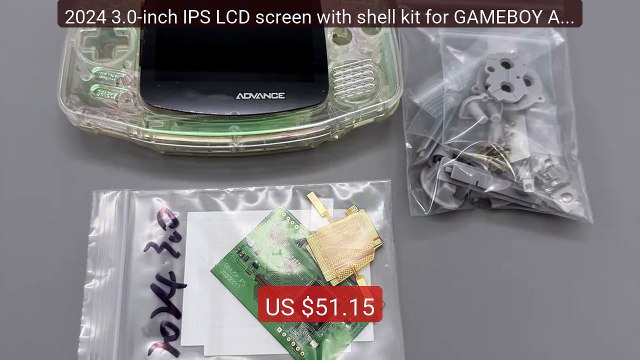 2024 3.0-inch IPS LCD screen with shell kit for GAMEBOY ADVANCE GBA Best Deal 2026 | Shop Now!